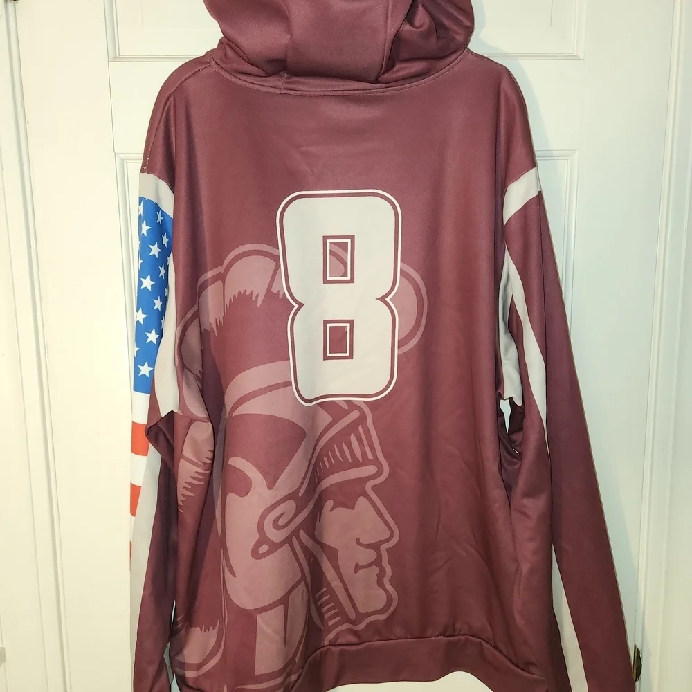 Trojans Lacrosse Maroon Hoodie